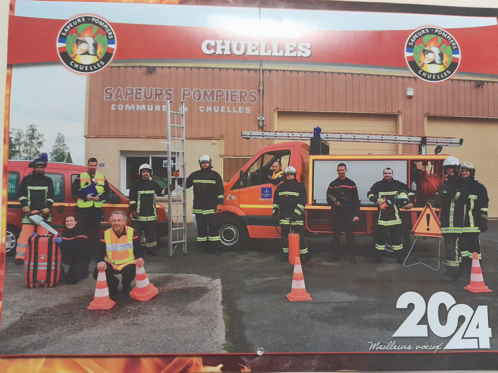 Calendrier des pompiers 2024 – Chuelles